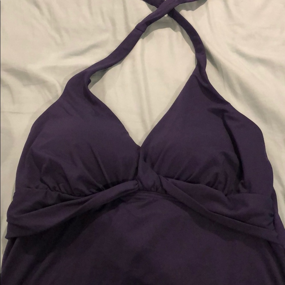 Lands end halter tankini top